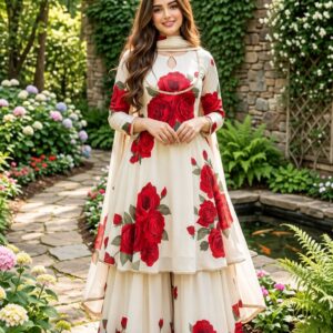 Elegant White & Red