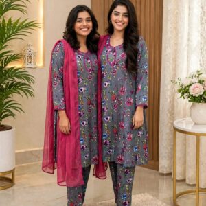 premium khadar Ladies 3 piece suit